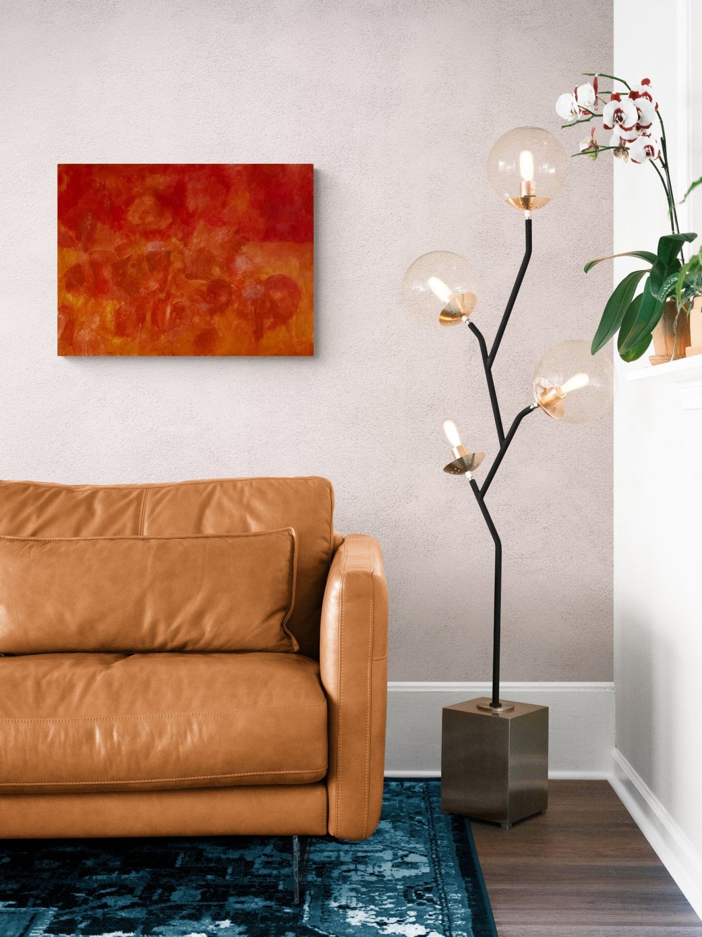 Original Abstract Painting - Collaboration - Julia Oscarson