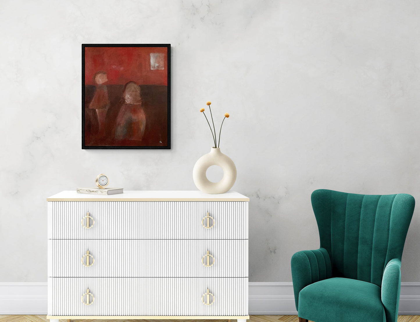 Original Abstract Painting - In the distance - Julia Oscarson