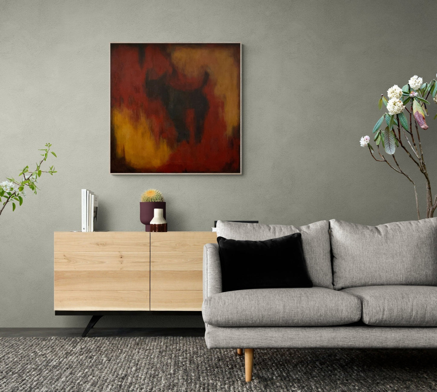 Original Abstract Painting - Pepe - Julia Oscarson