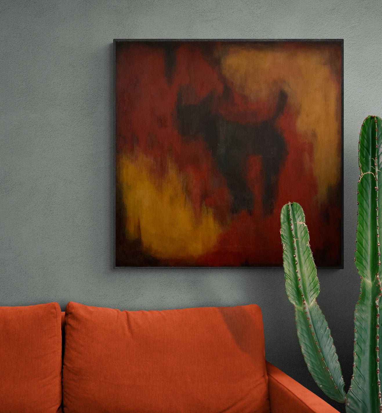 Original Abstract Painting - Pepe - Julia Oscarson