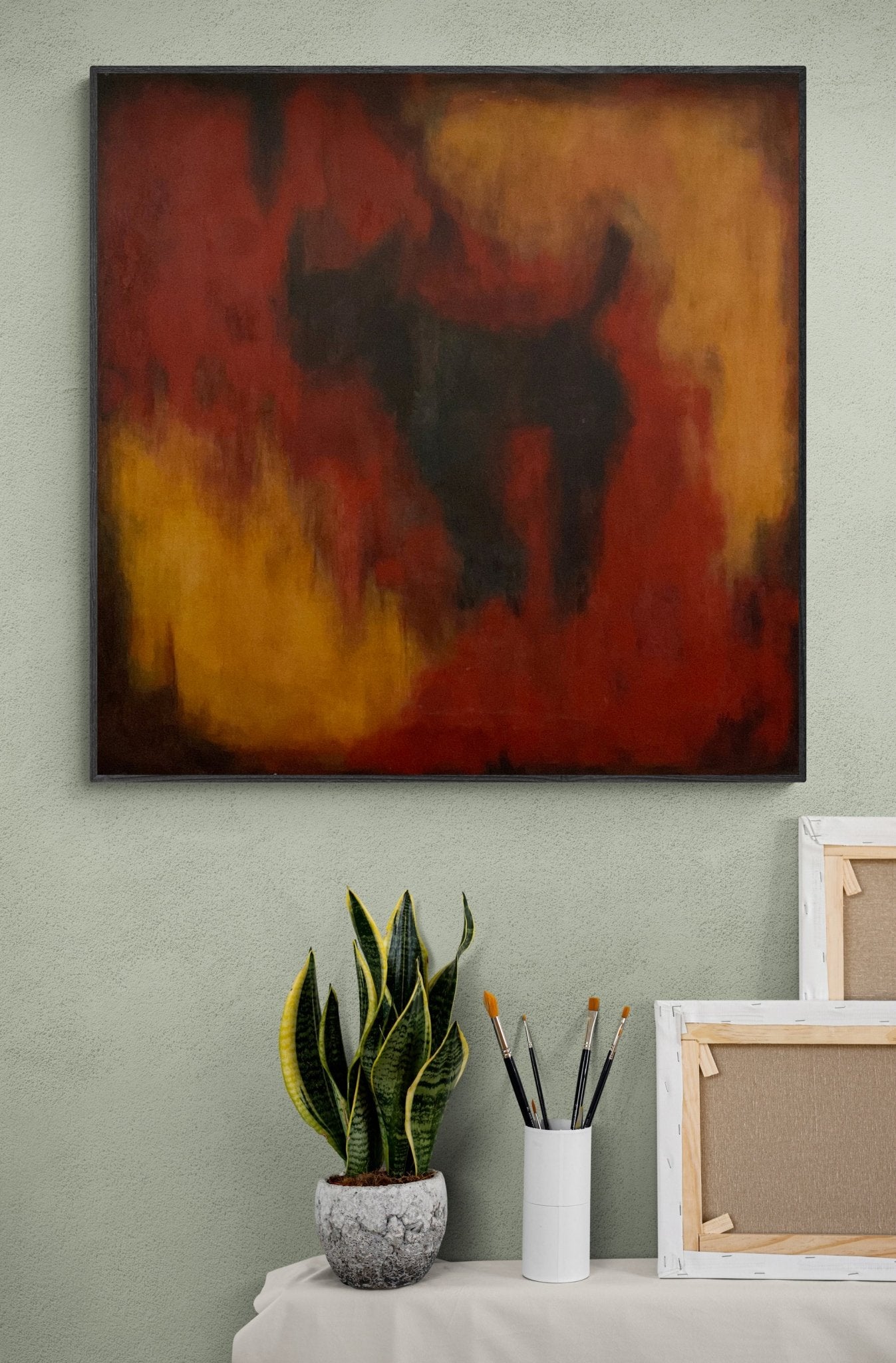 Original Abstract Painting - Pepe - Julia Oscarson
