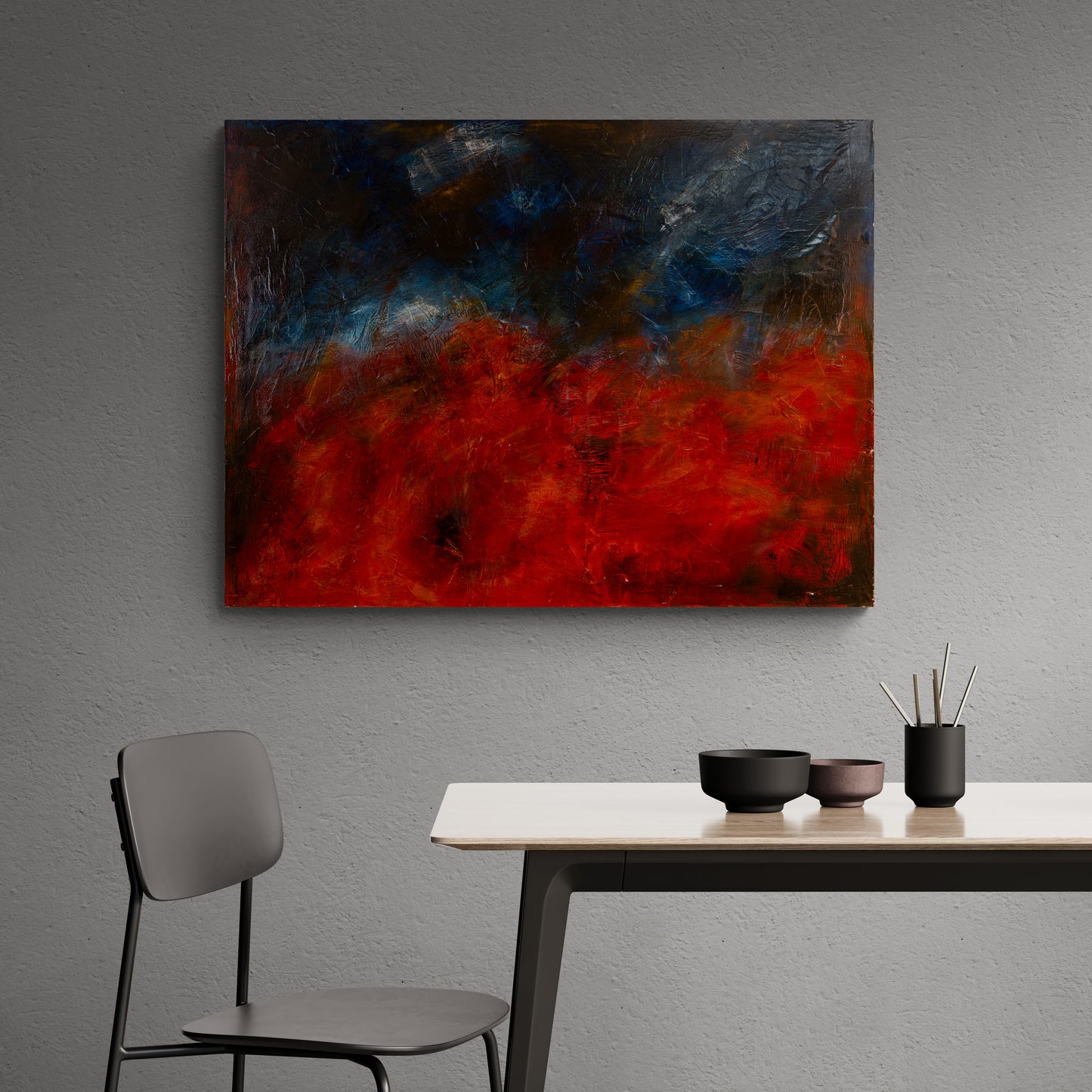 Original Abstract Painting - Blushing Elements II