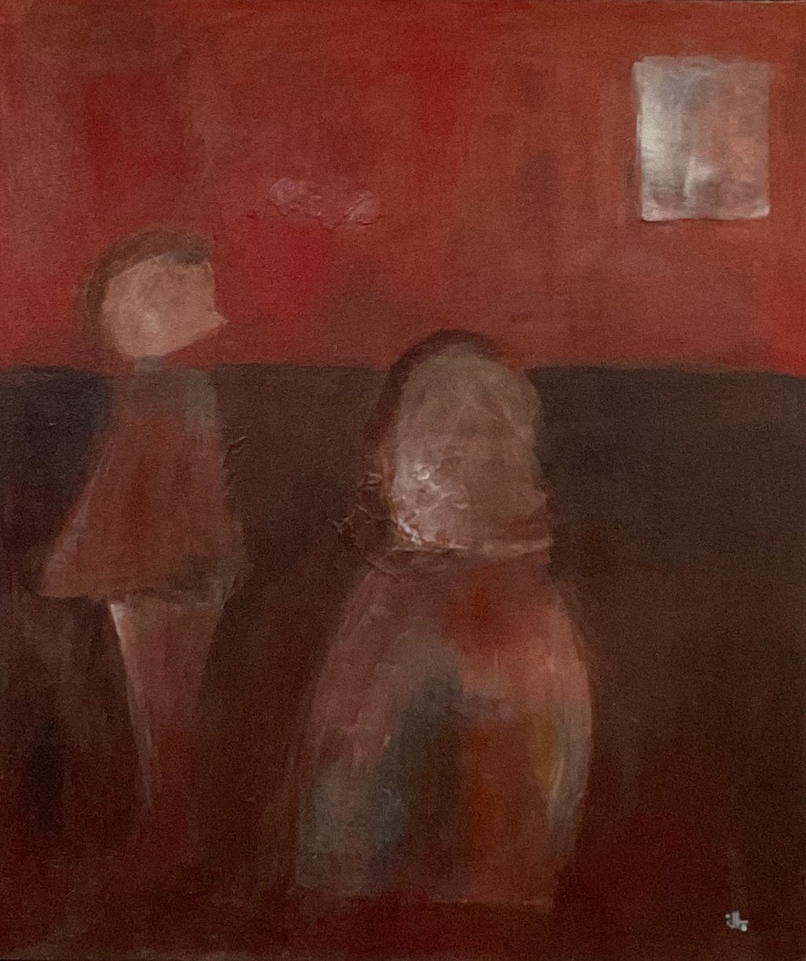 Distance Abstract Composition Original Abstract Painting - In the distance – Julia Oscarson