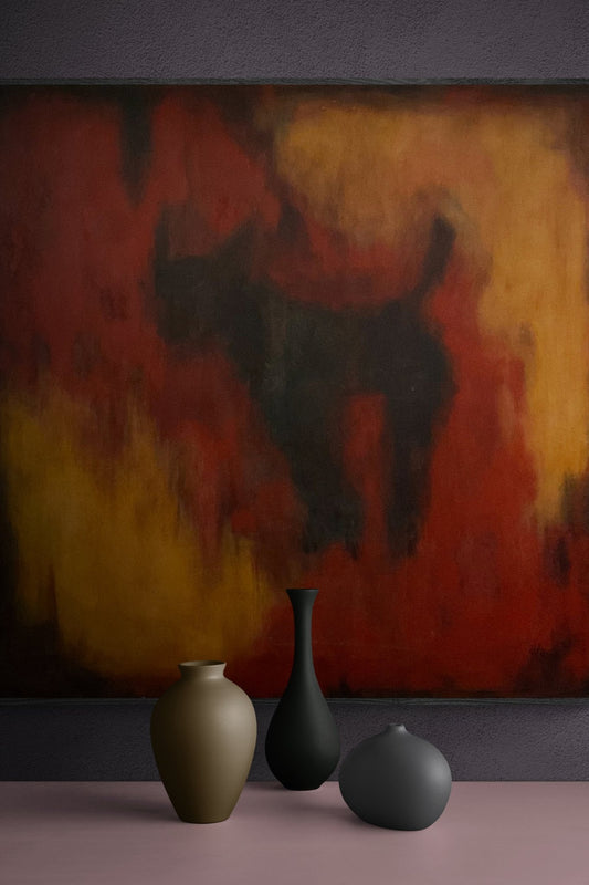 Original Abstract Painting - Pepe - Julia Oscarson