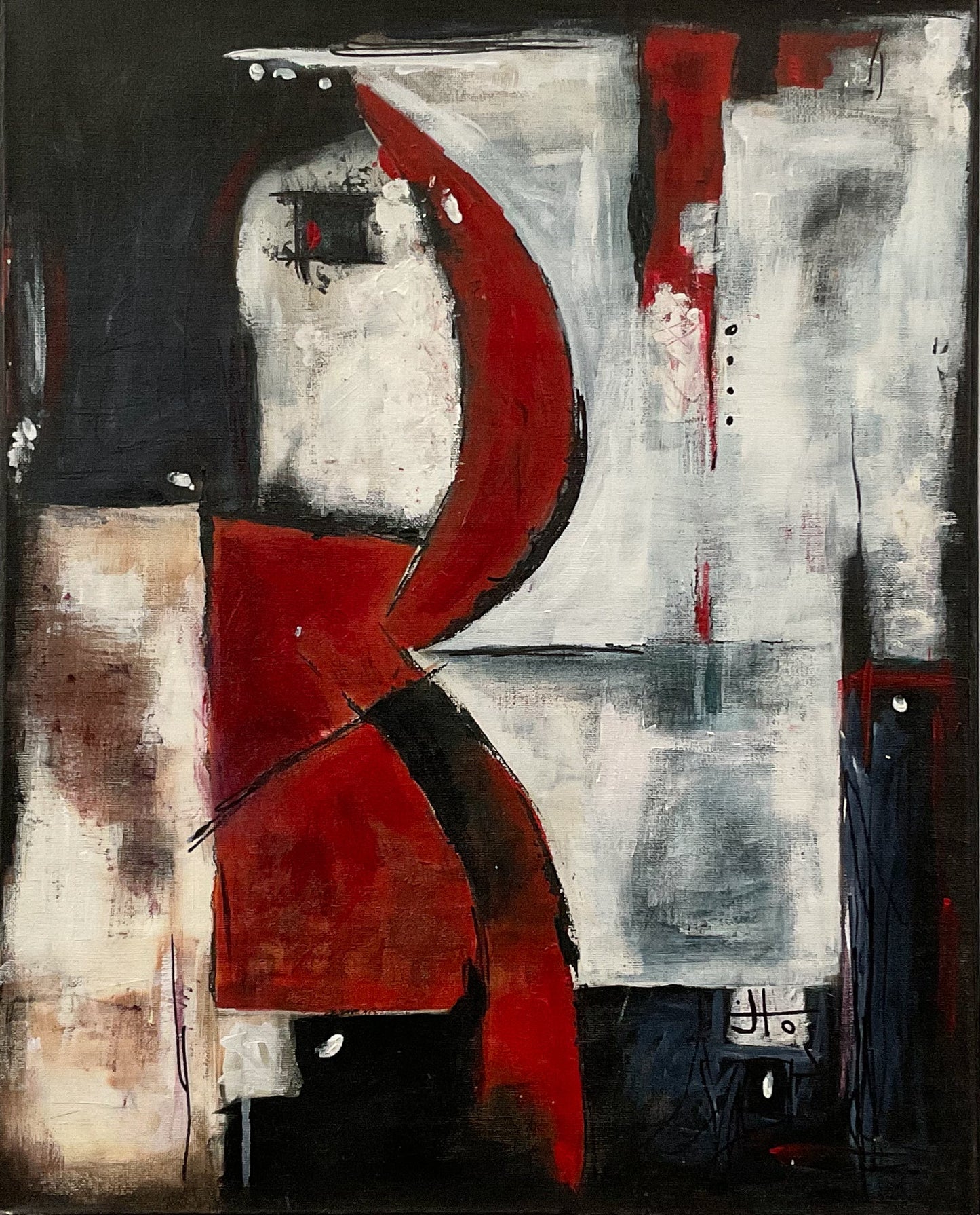 Original Abstract Painting - Return - Julia Oscarson