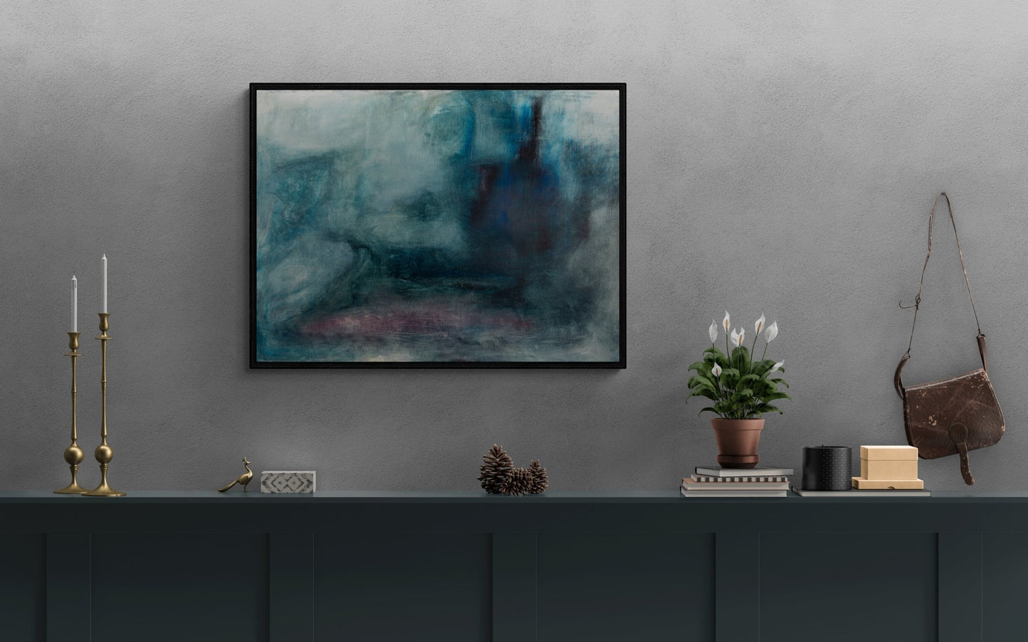 Original Abstract Painting - Sense of the Ocean - Julia Oscarson