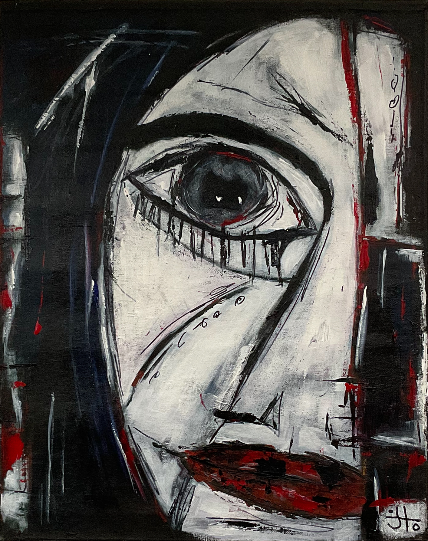 SOLD Original Painting - There was always a certain something behind her eyes