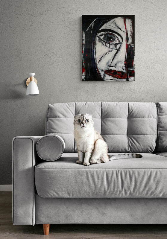 SOLD Original Painting - There was always a certain something behind her eyes